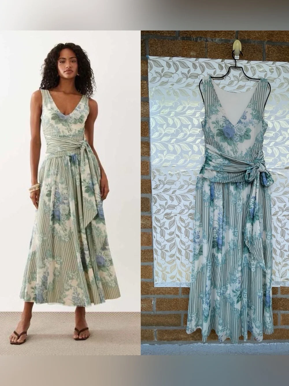 Abercrombie & Fitch Floral Maxi Dress M Coquette Cottagecore Knit Sleeveless